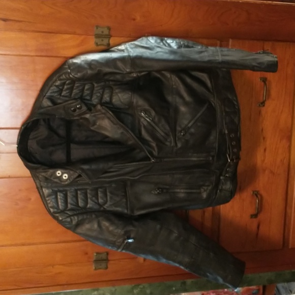 Unisex Vintage 70's Motorcycle Leather Riding Jacket - Pre-owned - Picture 2 of 16